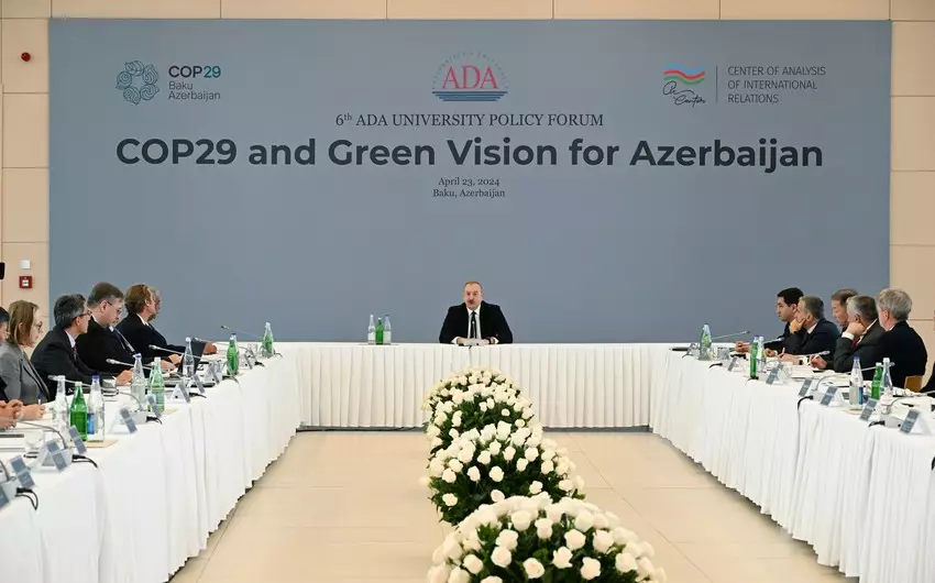 Prezident COP29 və Azərbaycan üçün Yaşıl Baxış” beynəlxalq forumunda iştirak edib - YENİLƏNİB 3