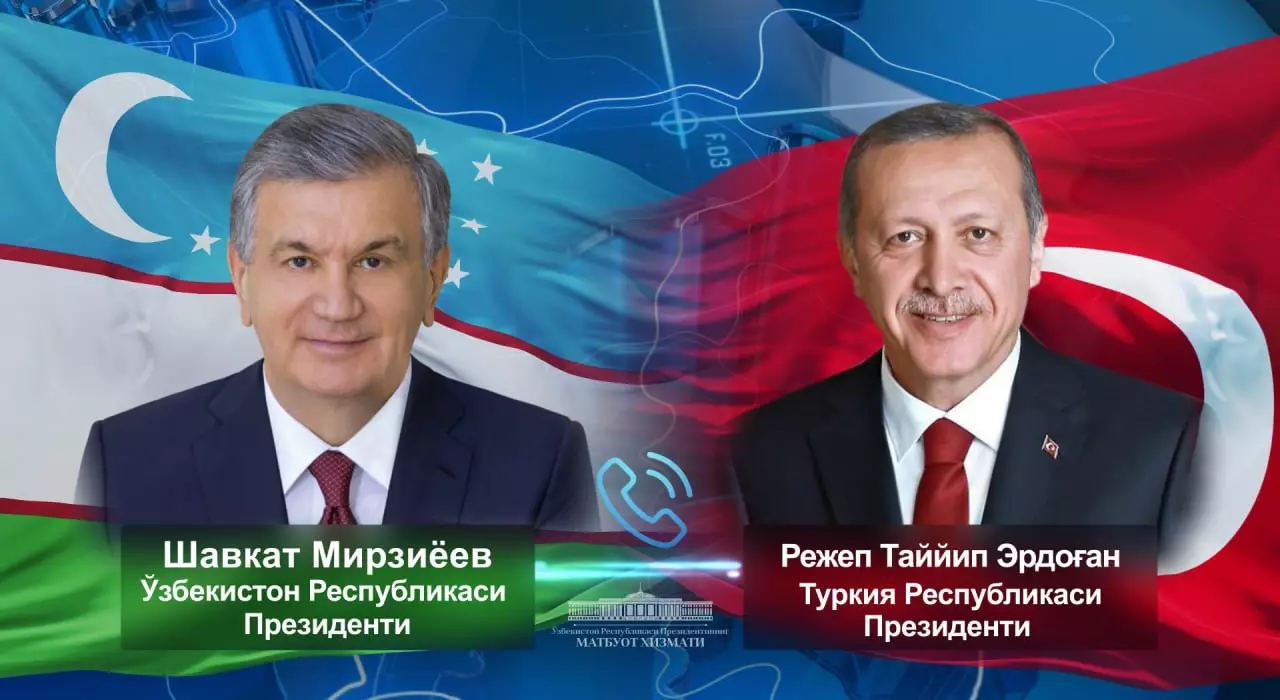 Ərdoğan və Mirziyoyev arasında telefon danışığı olub