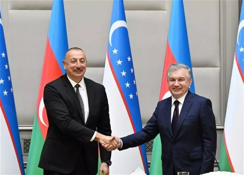 İlham Əliyev və Şavkat Mirziyoyev mətbuata bəyanatlarla çıxış ediblər