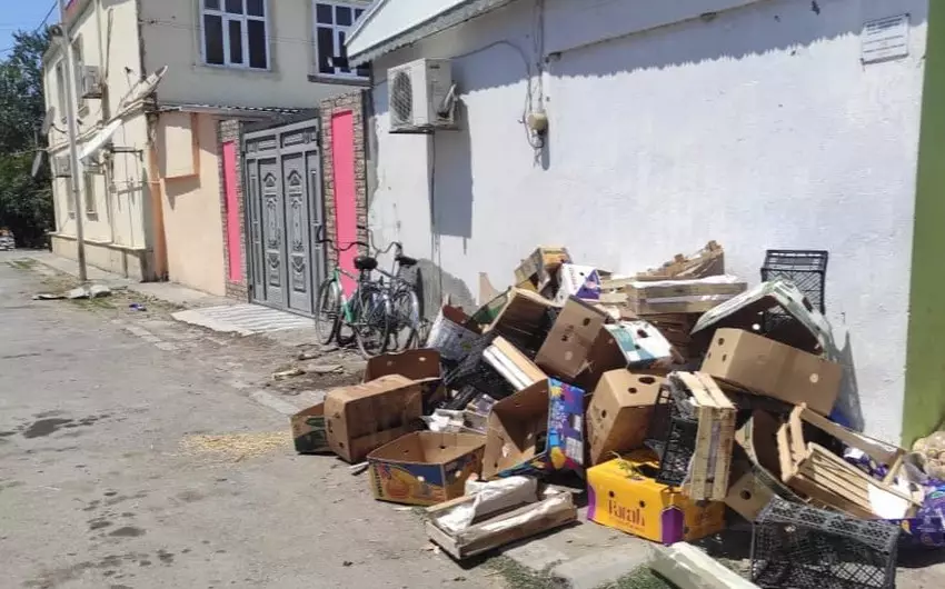 Zərdabda ətraf mühiti zibilləyən şəxslər barəsində inzibati qaydada protokollar tərtib edilib (FOTO)