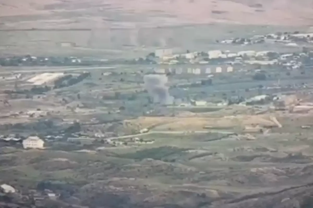 Ermənistan ordusunun Xankəndi-Xocalı yolunun yaxınlığındakı piyada briqadası vuruldu - VİDEO