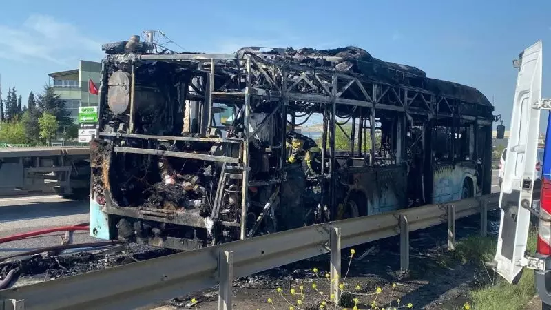 Türkiyədə mikroavtobus yandı, miqrantlar meşəyə qaçdı
