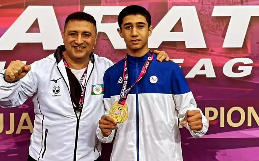 Azərbaycan karateçisi Liqa yarışında çempion oldu