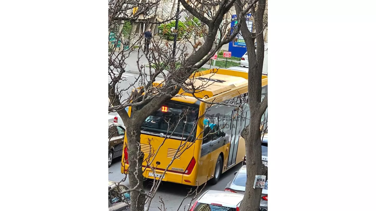 11 nömrəli marşrut xəttinə də “Zhongtong” elektrik avtobusu buraxılıb