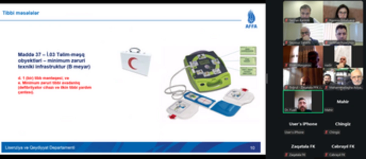 I Liqada çıxış edən klubların rəsmiləri ilə onlayn görüş keçirilib - Fotolar