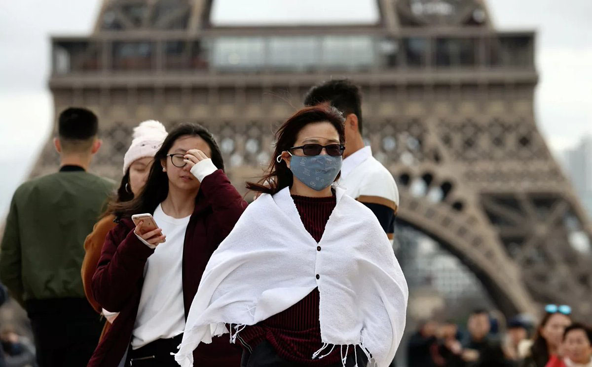 Fransada əhaliyə maskadan istifadə ilə bağlı çağırış edilib