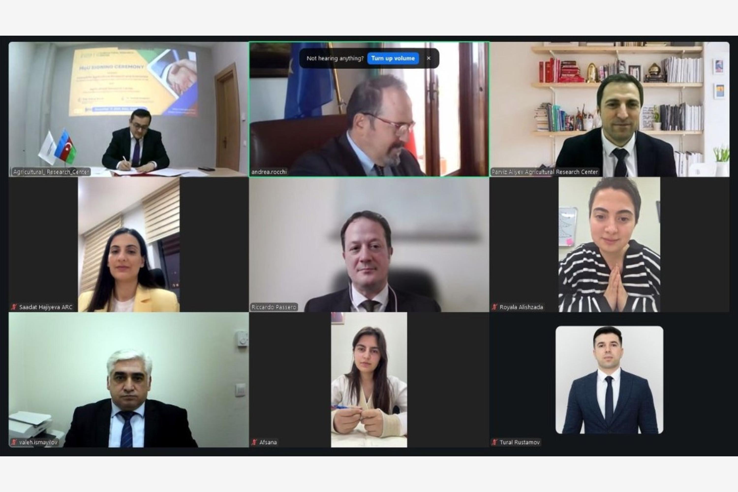 ATM və İtaliyanın Kənd Təsərrüfatı Tədqiqatları və Kənd Təsərrüfatı İqtisadiyyatı Şurası arasında Anlaşma Memorandumu imzalanıb