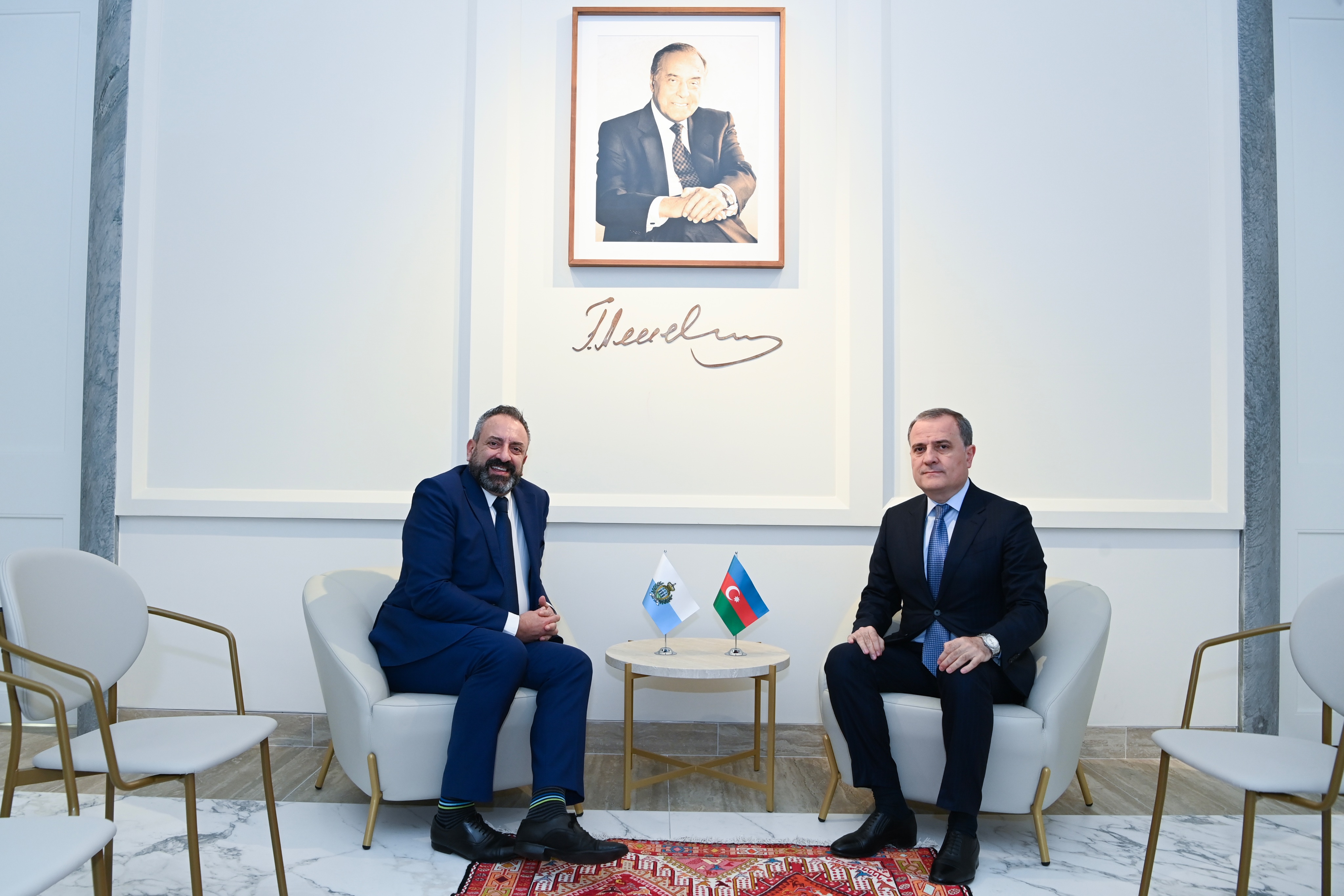 Ceyhun Bayramov San Marinonun xarici işlər naziri ilə görüş keçirib