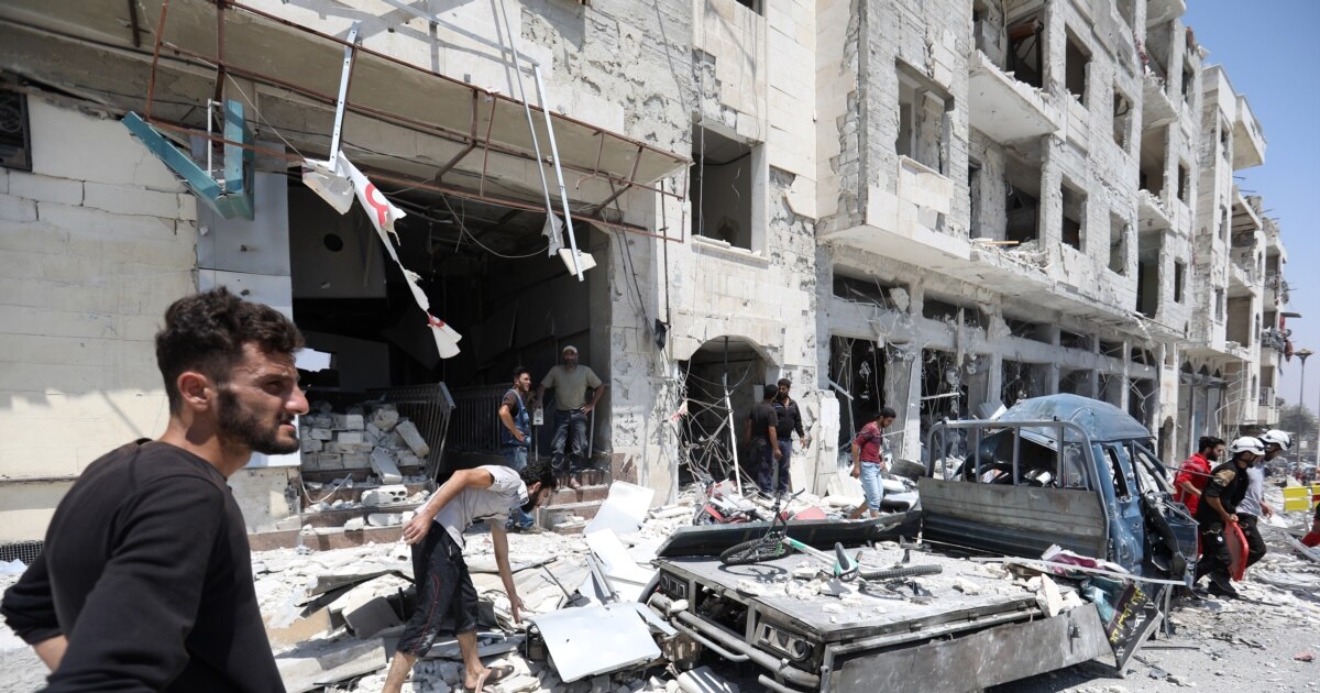 Suriyanın İdlib şəhərində partlayış olub