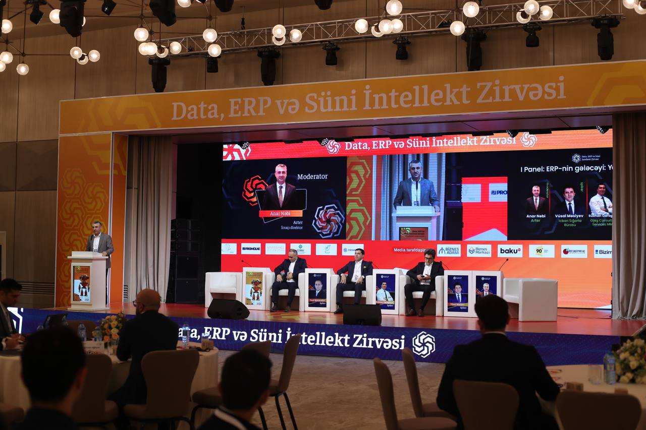 Ölkəmizdə keçirilən Data, ERP və Süni İntellekt Zirvəsi uğurla yekunlaşıb