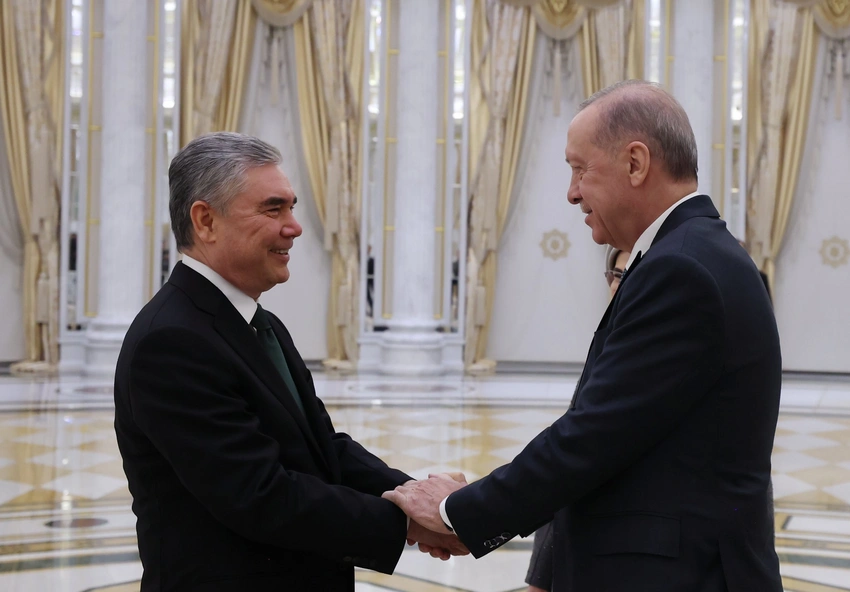 Ərdoğan Aşqabadda Qurbanqulu Berdiməhəmmədovla görüşüb - YENİLƏNİB