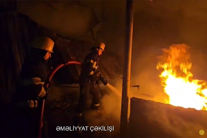 Maştağada obyektdə yanğın olub