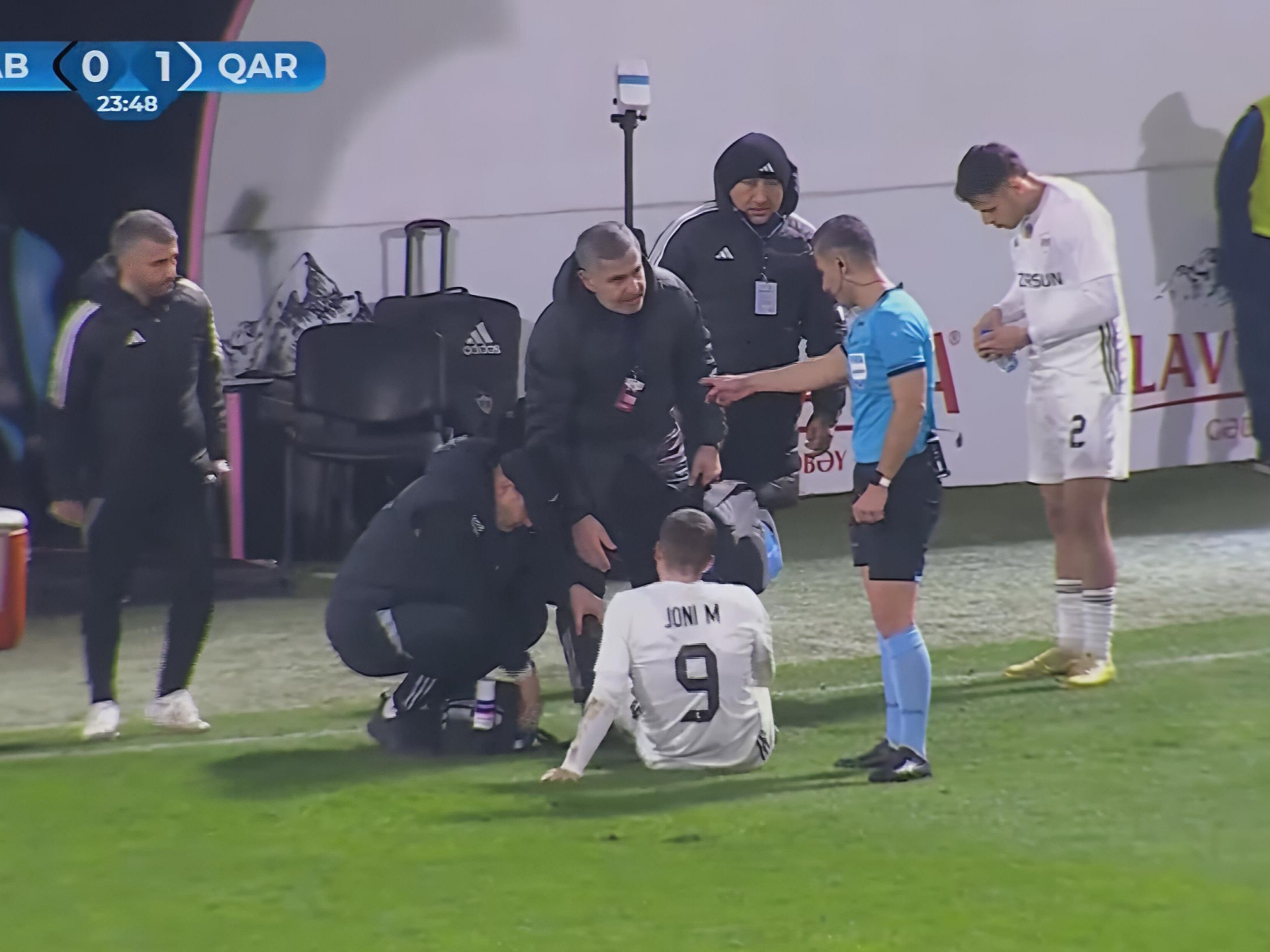 "Qarabağ"ın futbolçusu "Sabah"la oyunda zədələndi