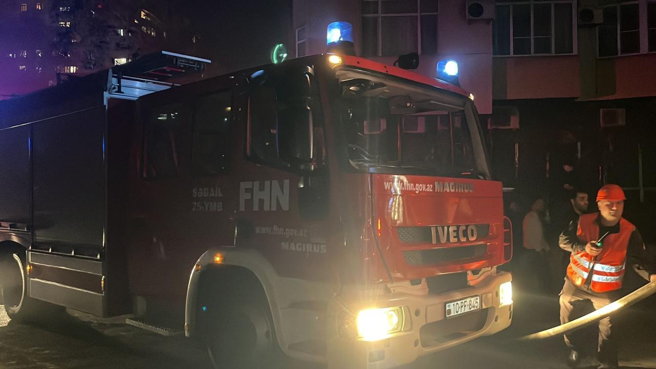 Yasamalda yaşayış binasında yanğınla bağlı cinayət işi açılıb