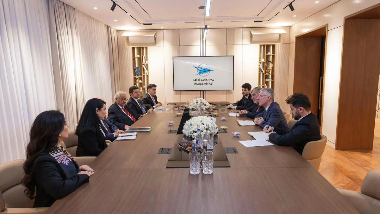 Milli Aviasiya Akademiyasında Böyük Britaniya ilə əlaqələrin qurulmasına dair görüşlər aparılıb