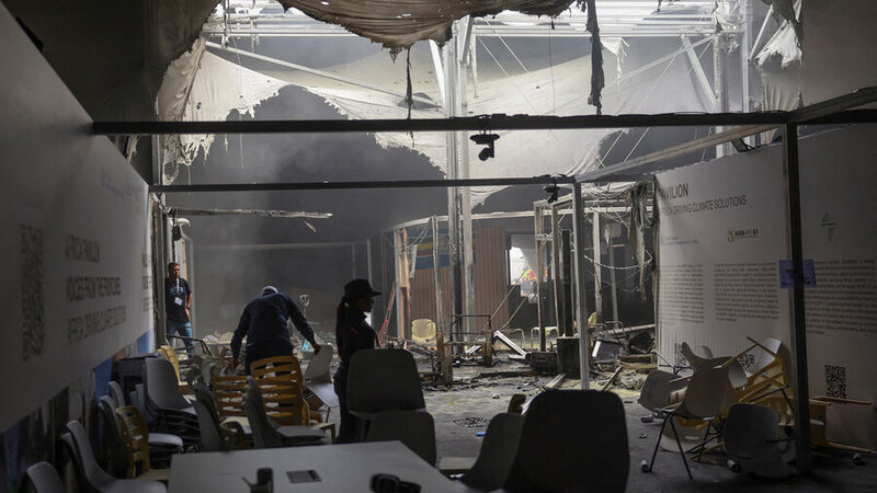 Braziliyada COP30 iqlim konfransında yanğın baş verib