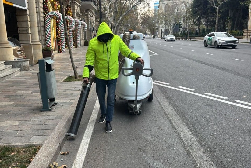 Bakı küçə və meydanları bayramdan sonra tam təmizlənib