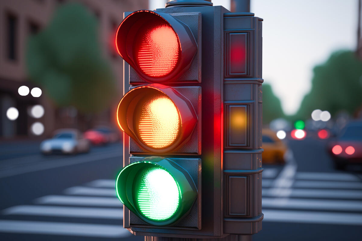 Zığ şosesində  yeni svetoforlar quraşdırılıb