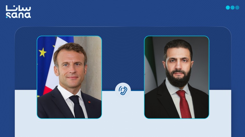 Suriya və Fransa liderləri arasında telefon danışığı olub