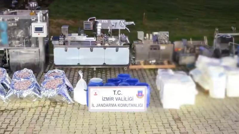 İzmirdə 1,6 ton narkotik həb müsadirə edilib