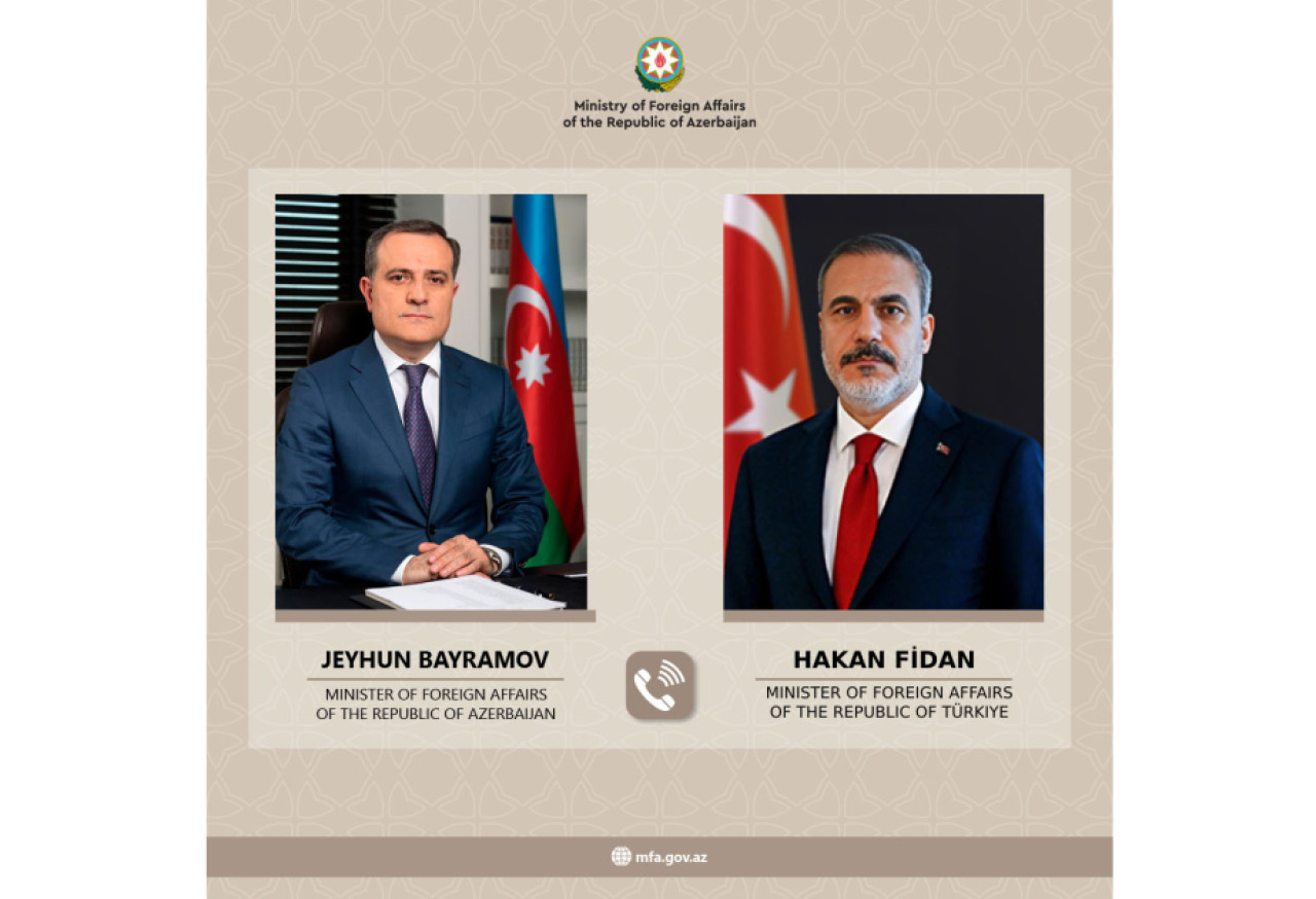 Azərbaycan və Türkiyə XİN rəhbərləri arasında telefon danışığı olub