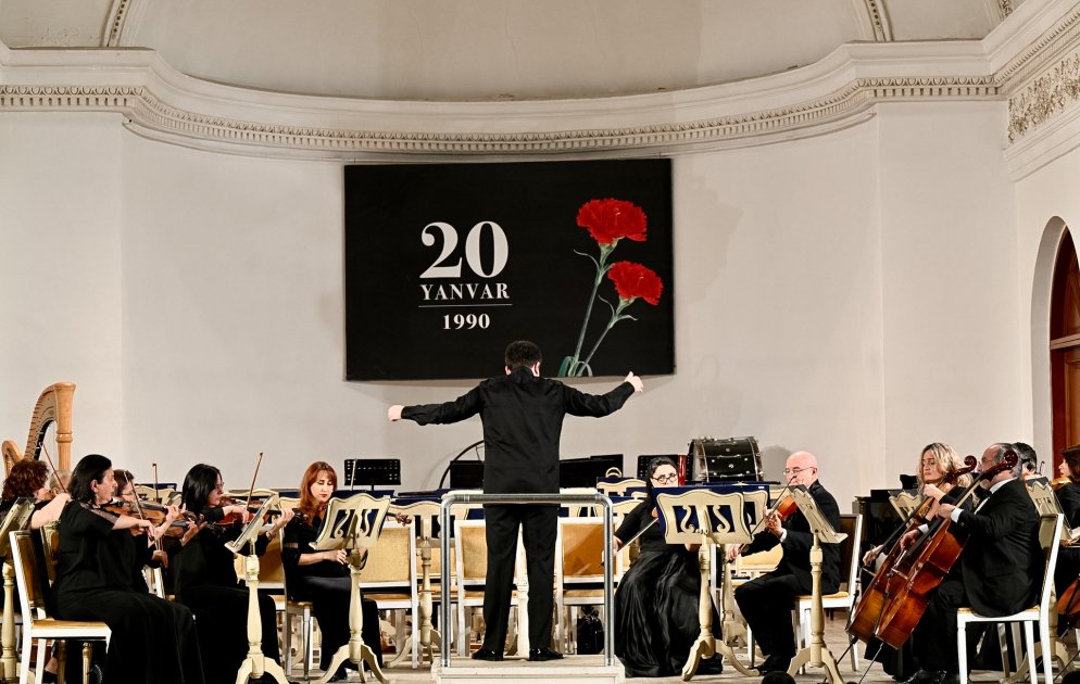 Filarmoniyada 20 Yanvar faciəsi qurbanlarının xatirəsinə anım mərasimi keçirilib