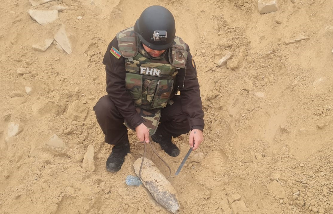 Qaradağ rayonu ərazisində sursat aşkarlanıb - VİDEO