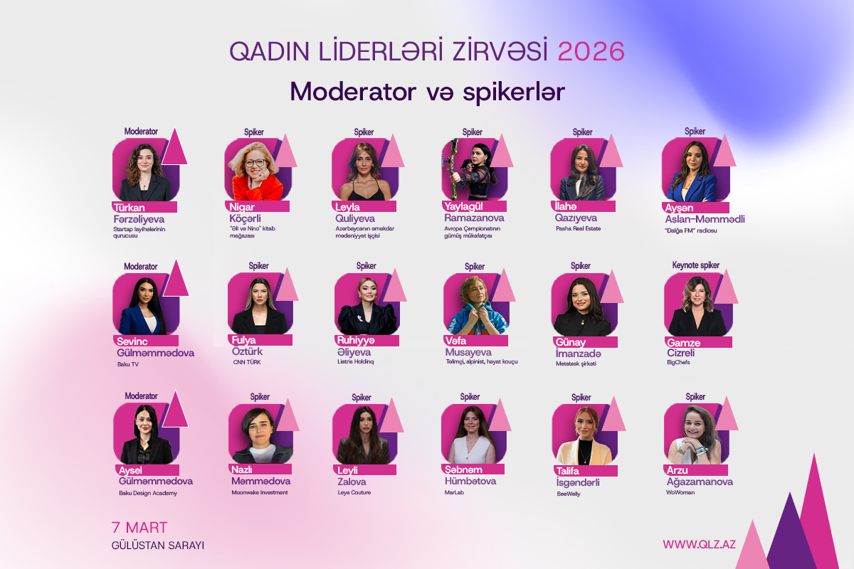 II Qadın Liderləri Zirvəsinin spikerləri bəlli oldu!