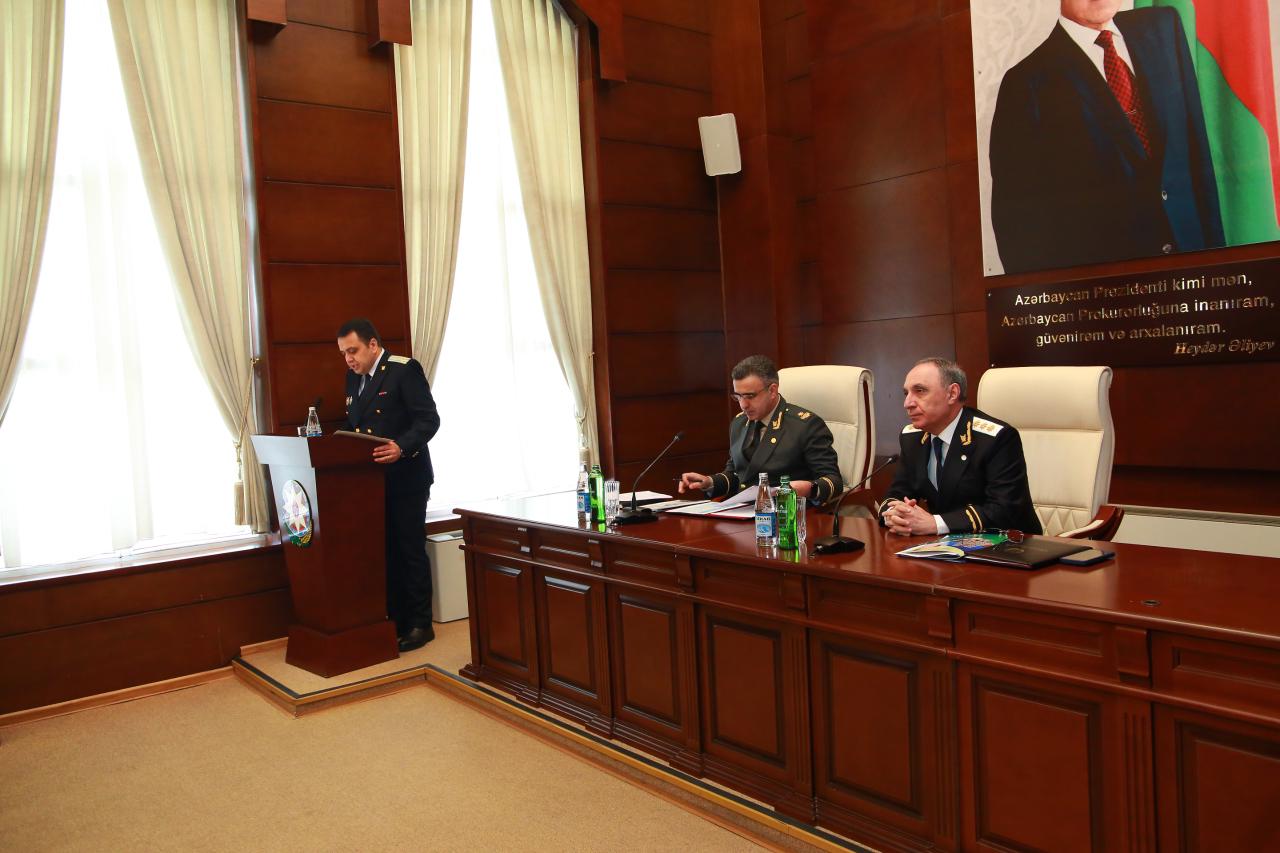 Hərbi Prokurorluqda 2025-ci ilin yekunlarına dair geniş kollegiya iclası keçirilib