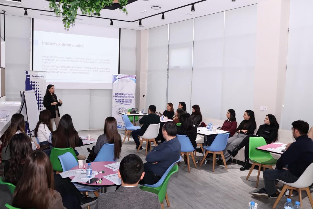 Bakı Slavyan Universiteti Bank Respublikanın əməkdaşları üçün “İnklüziv bankçılıq” mövzusunda peşəkar inkişaf təlimi keçirib