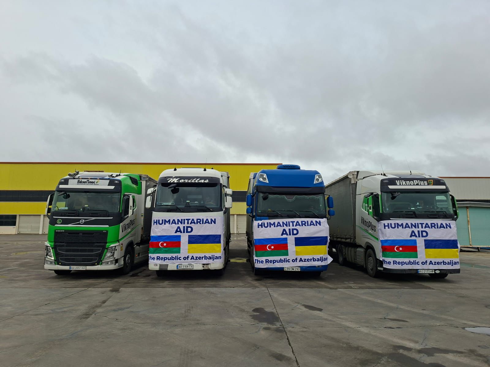 Azərbaycandan Ukraynaya elektrik avadanlıqlarından ibarət növbəti humanitar yardım yola salınıb