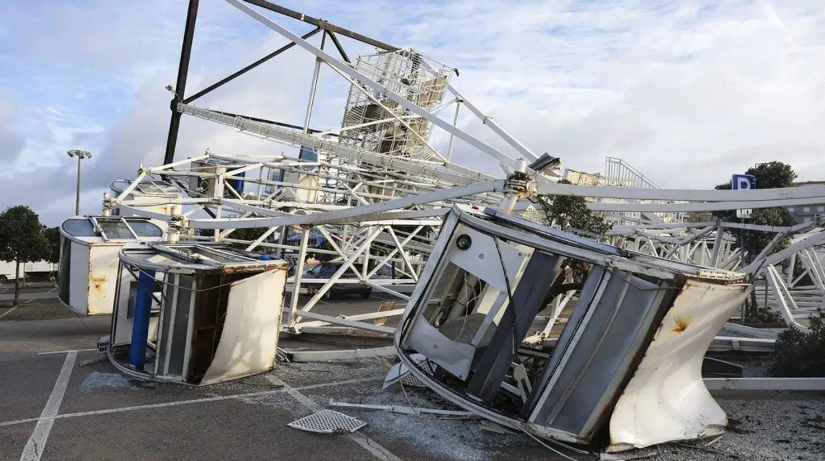 Portuqaliyada qasırğa səbəbindən 290 mindən çox insan elektriksiz qalıb