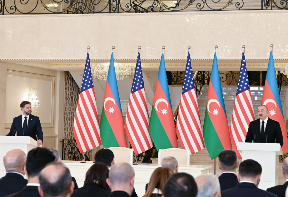 Azərbaycan Prezidenti və ABŞ-ın Vitse-prezidenti mətbuata bəyanatlarla çıxış ediblər - YENİLƏNİB