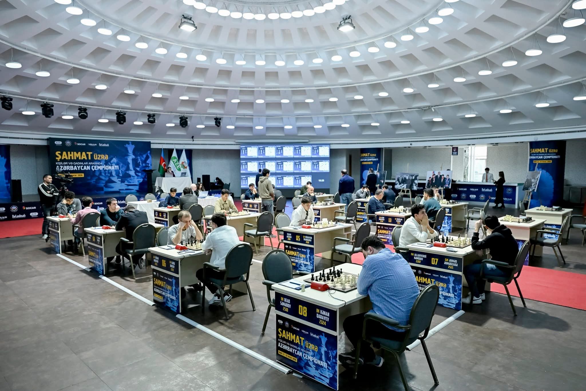 Azərbaycan şahmat çempionatı: 1/8 final mərhələsinin bütün iştirakçıları bəlli oldu