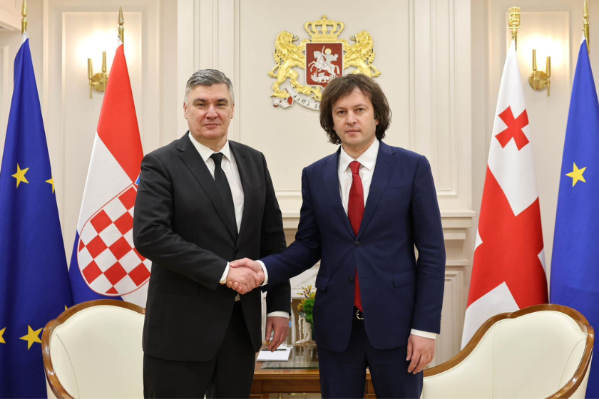  İrakli Kobaxidze Xorvatiya Prezidenti ilə görüşüb