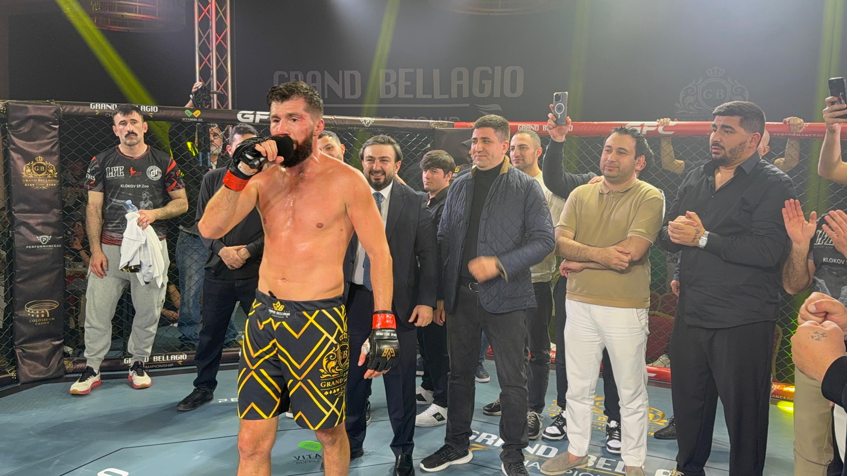 Alim Nəbiyev Batumidə beynəlxalq turnirdə MMA üzrə ardıcıl üçüncü qələbəsini qazanıb