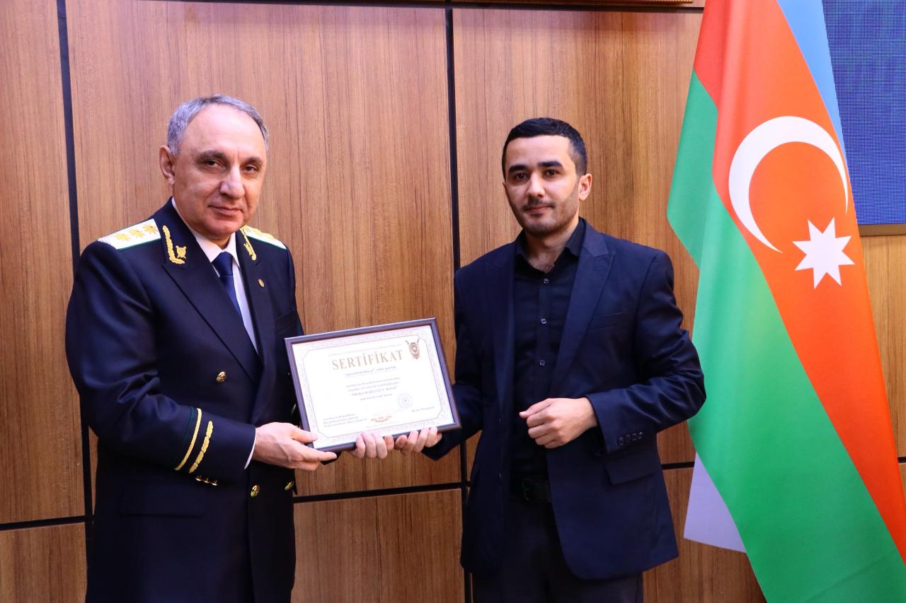 Operativ Media “Prokurorluğun dostu” mükafatı ilə təltif olunub