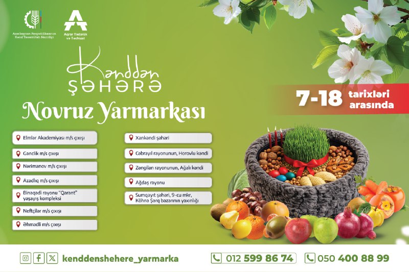  “Kənddən Şəhərə” Novruz yarmarkası təşkil olunacaq