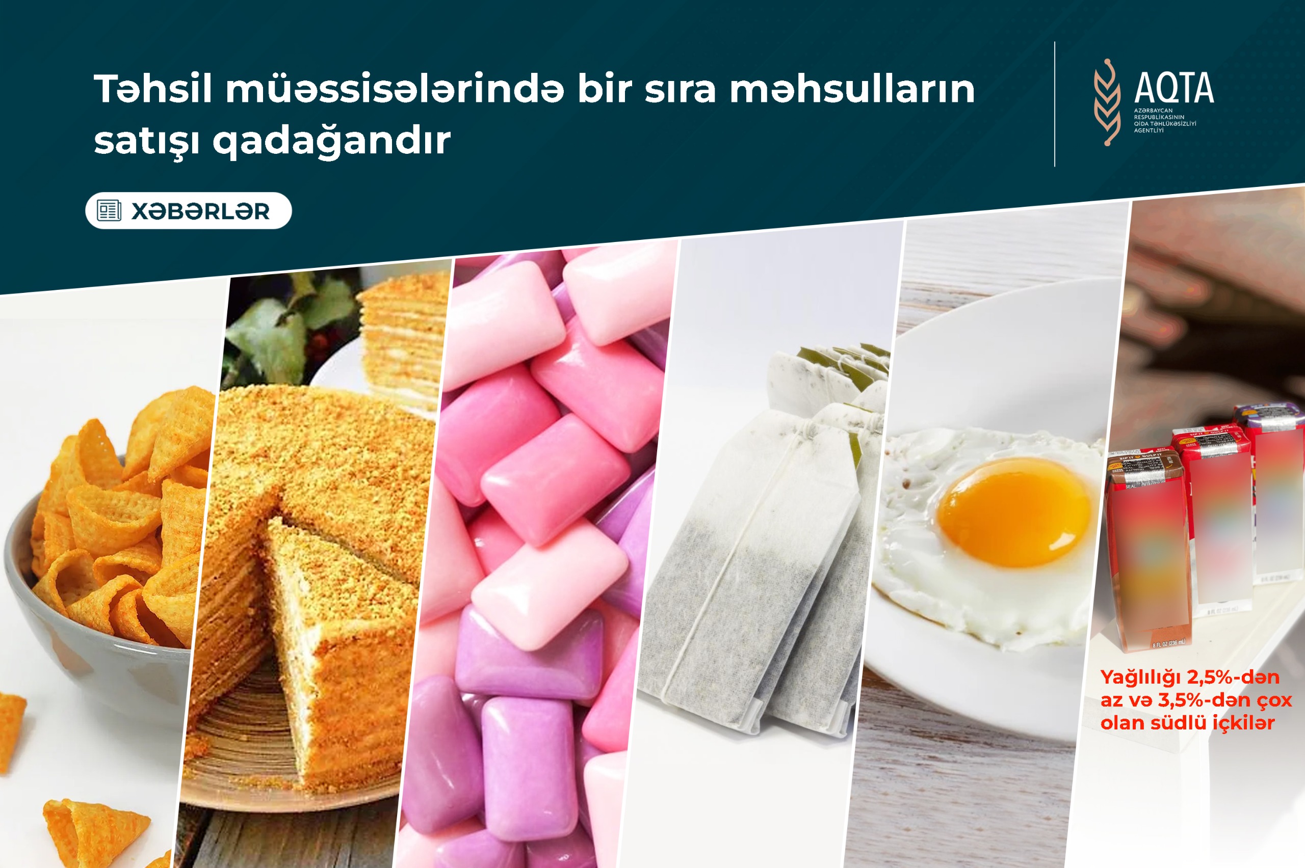 Təhsil müəssisələrində bir sıra məhsulların satışı qadağan edilib