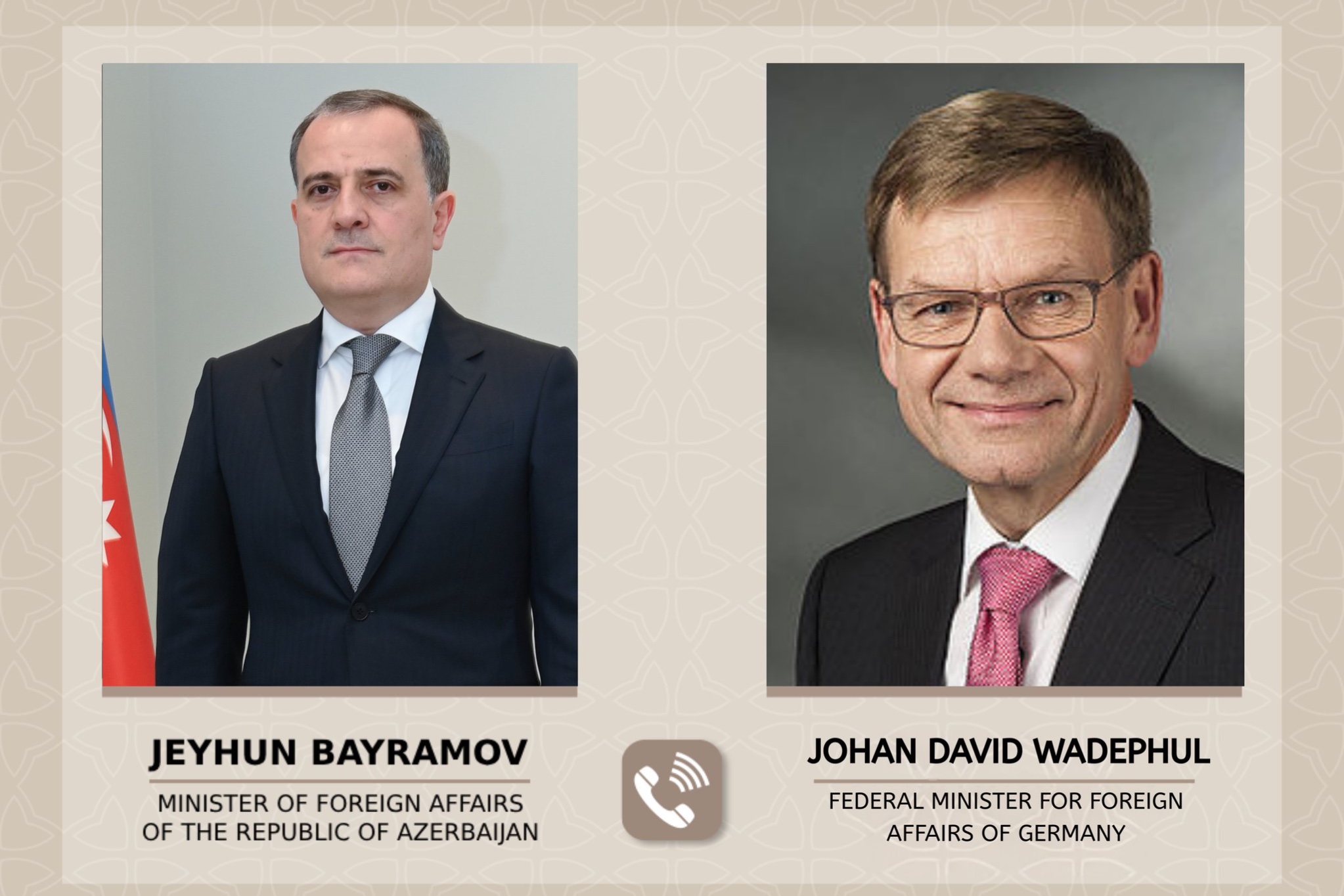 Azərbaycan və Almaniya XİN rəhbərləri telefon danışığı aparıb
