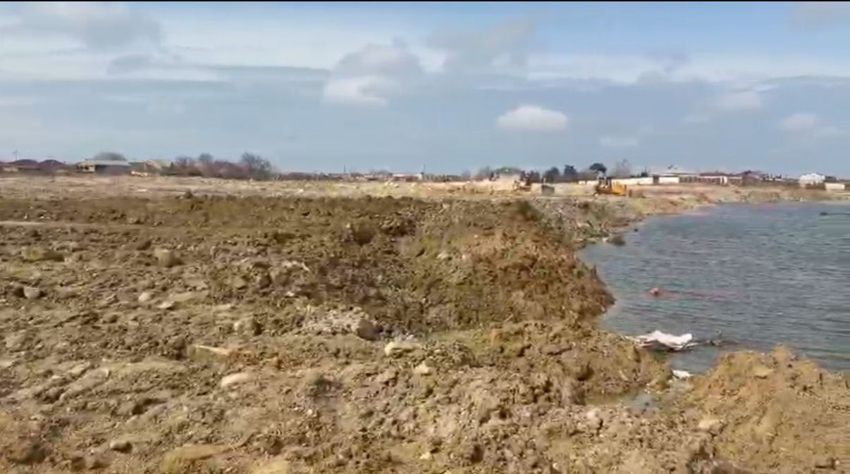Sabunçuda gölün qanunsuz doldurulması faktı ilə bağlı hüquqi tədbirlər görülüb