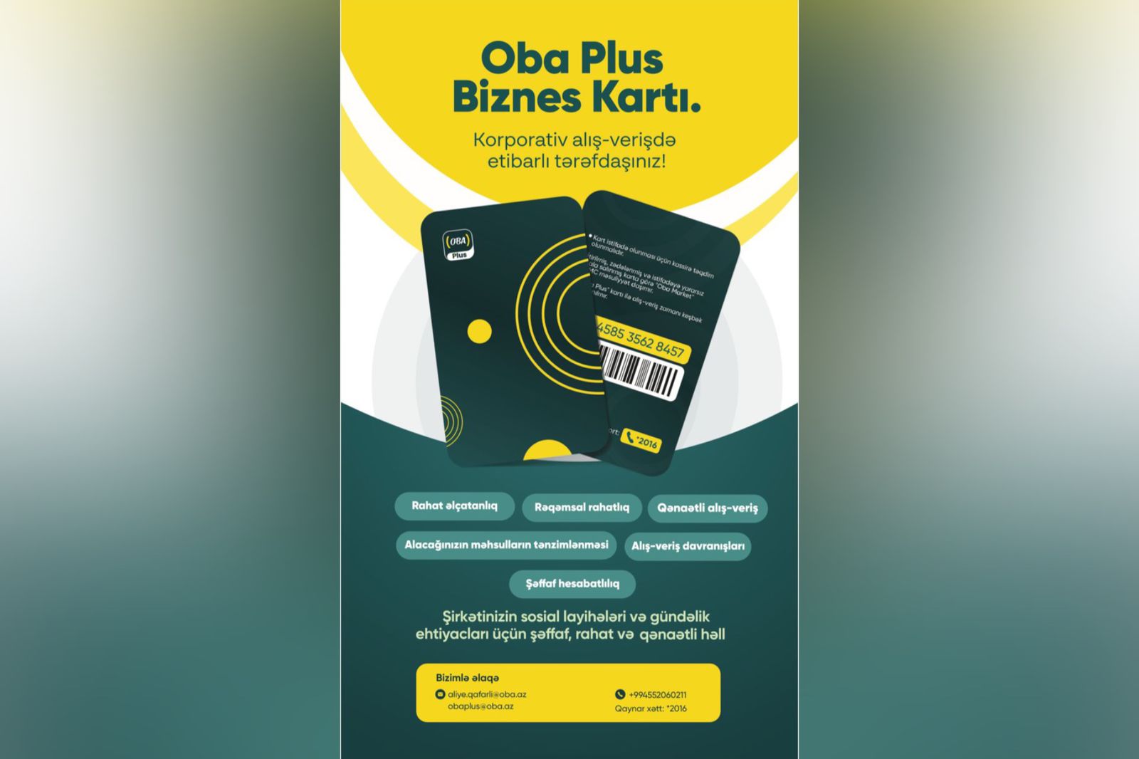 “OBA Plus Biznes” kartı ilə Ramazanda ianə və sosial dəstək daha asan oldu -VİDEO     