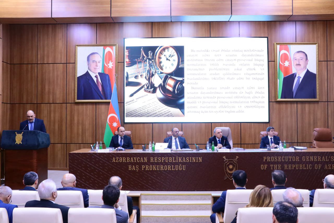 Baş prokuror yanında Elmi-Məsləhət Şurasının növbəti iclası keçirilib