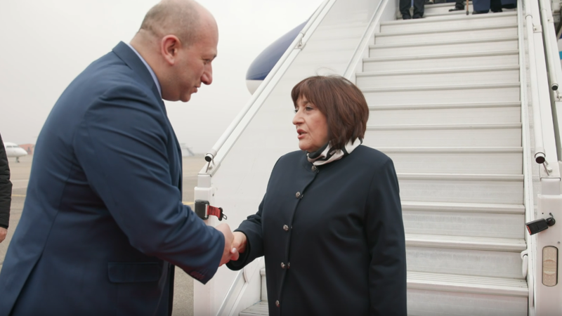 Sahibə Qafarovanın başçılıq etdiyi nümayəndə heyəti Tbilisiyə səfər edib