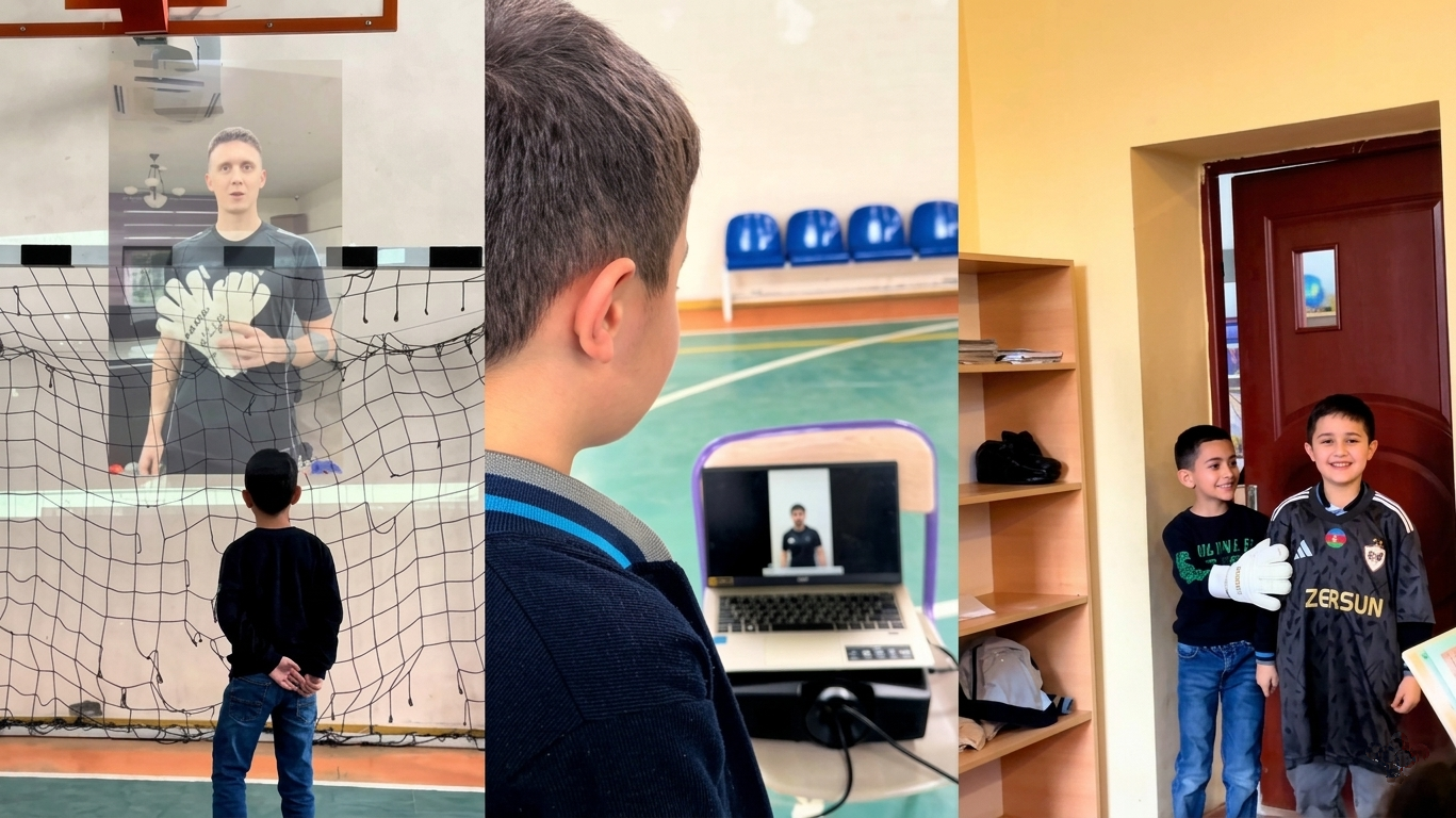 "Qarabağ"ın futbolçuları Masallı rayon məktəblilərinə sürpriz etdilər - VİDEO