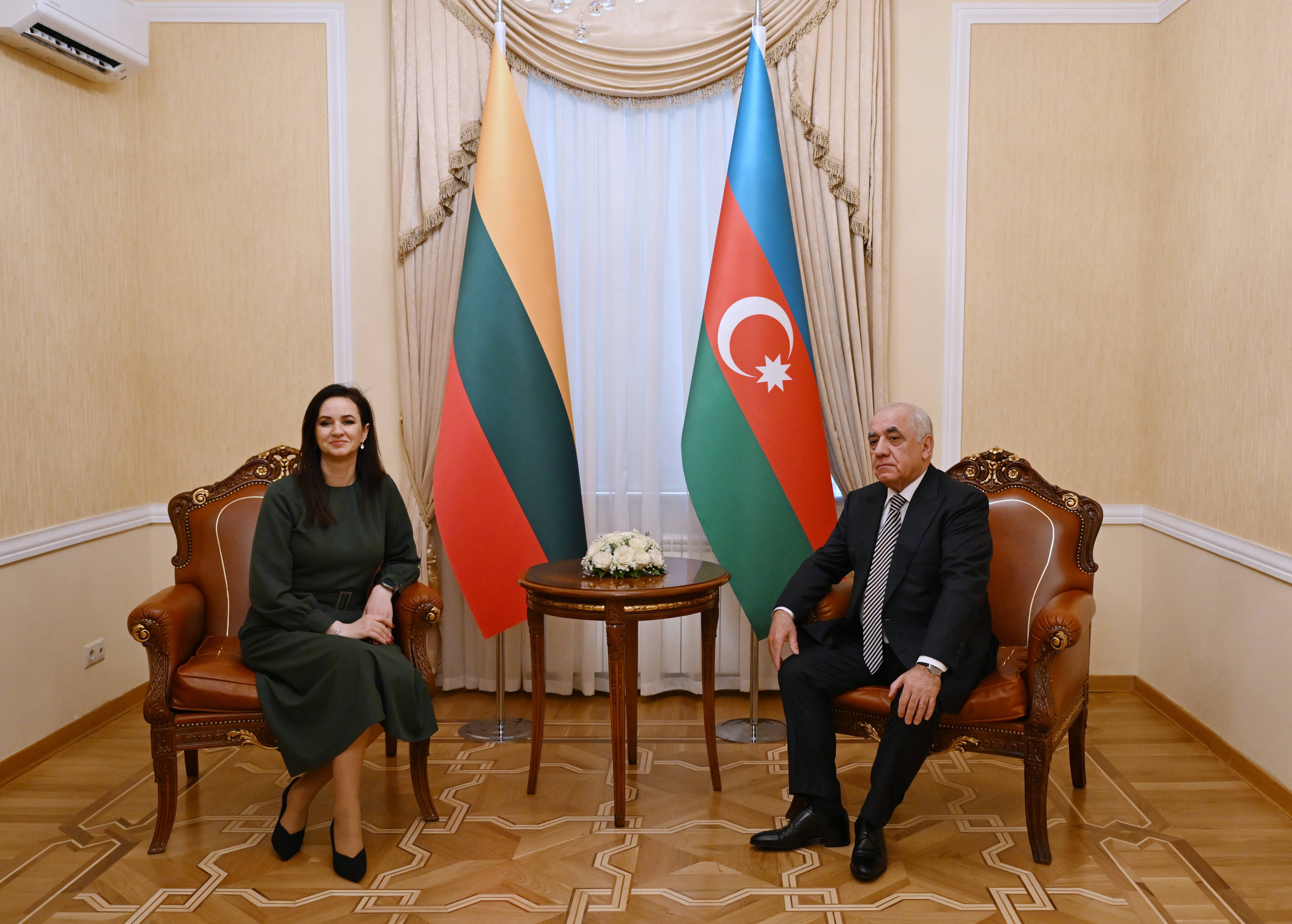 Bakıda  Azərbaycan və Litva Baş nazirlərinin görüşü keçirilib