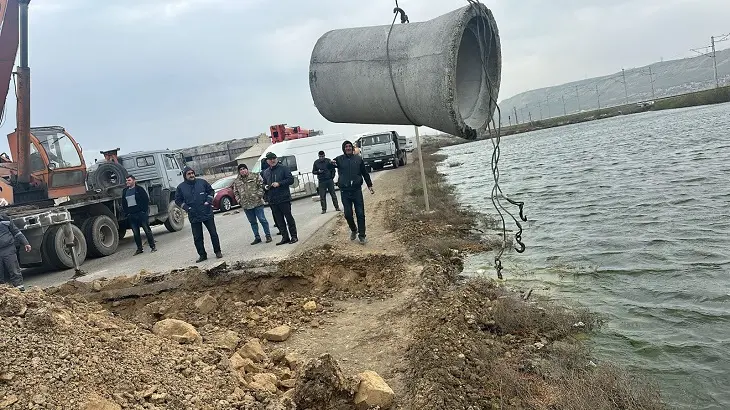 ADSEA: Bakı və Abşeron yarmadasının ərazilərinə toplanan yağış suları kənarlaşdırılır