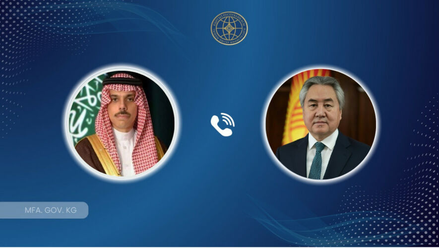 Qırğızıstan və Səudiyyə Ərəbistanının XİN başçıları Yaxın Şərqdəki vəziyyəti müzakirə ediblər