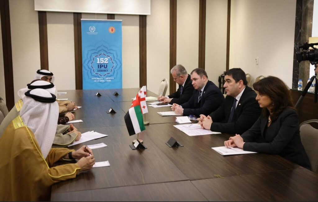 Şalva Papuaşvili Birləşmiş Ərəb Əmirlikləri Parlamentinin sədri ilə görüşüb