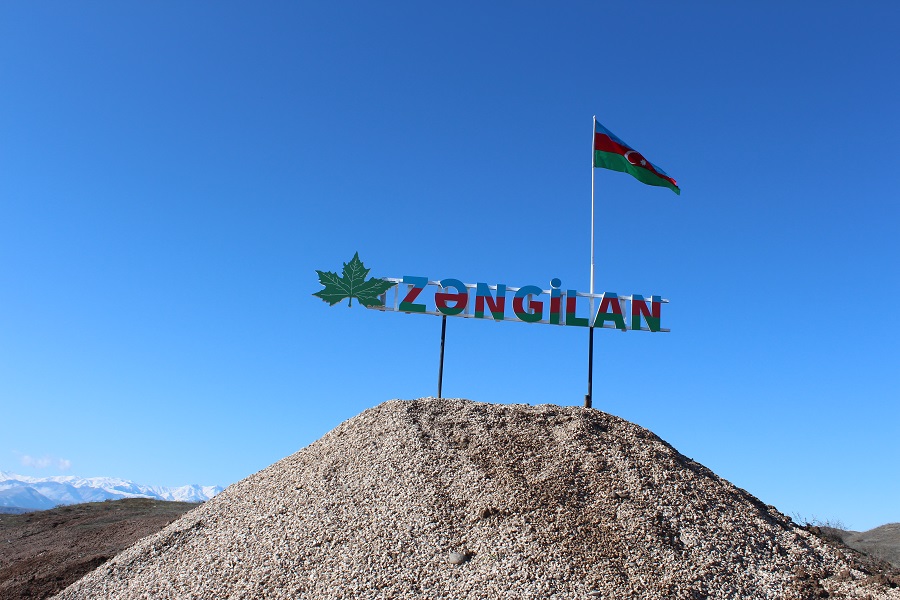 Azərbaycan və Rusiya rəsmiləri Zəngilan şəhərinə gəliblər